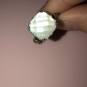 Mother of Pearl Pandora Ring